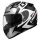Motorcycle Helmet Cassida Integral 2.0 Perimetric - Black/White/Grey - Black/White/Grey