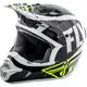 Fly Racing Kinetic Burnich Motocross Helm - schwarz/red/orange