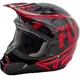 Fly Racing Kinetic Burnich Motocross Helm - schwarz/red/orange