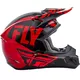 Fly Racing Kinetic Burnich Motocross Helm - orange-weiß