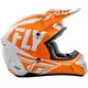 Fly Racing Kinetic Burnich Motocross Helm - orange-weiß