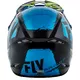 Fly Racing Kinetic Burnich Motocross Helm - orange-weiß