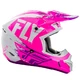 Motokrosová prilba Fly Racing Kinetic Burnich - neon ružová/biela/fialová