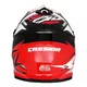 Motocross Helmet Cassida Cross Cup Two - Red/White/Black