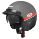 Cassida Oxygen Jawa OHC Motorradhelm - grau matt/rot/schwarz/weiß