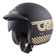 Motorcycle Helmet Cassida Oxygen Rondo - Black Matte/Gold, M (57-58) - Black Matte/Gold