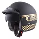 Motorcycle Helmet Cassida Oxygen Rondo - Black Matte/Gold, L(59-60) - Black Matte/Gold