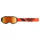 Motocross Goggles Fly Racing Zone 2019 - Black/Orange, Orange Chrome Plexi - Black/Orange, Orange Chrome Plexi