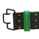 Fitness opasok kožený MadMax Quick Release Belt MFB302 - čierno-zelená