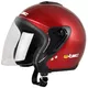 Motorcycle Helmet W-TEC MAX617 - Silver - Burgundy