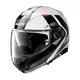 Motorcycle Helmet Nolan N100-5 Hilltop N-Com P/J - Metal White - Metal White