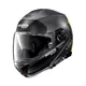 Nolan N100-5 Plus Distinctive N-Com Motorradhelm - Glossy Black-Fluo - Flaches Lavagrau-Gelb