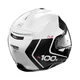 Motorcycle Helmet Nolan N100-5 Plus Distinctive N-Com P/J - Glossy Black-Red