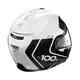 Motorcycle Helmet Nolan N100-5 Plus Distinctive N-Com P/J - Metal White