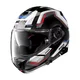 Moto helma Nolan N100-5 Upwind N-Com P/J - Flat Black - Glossy Black-Blue-Red