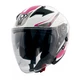 Moto helma Yohe 878-1M Graphic - růžová - růžová