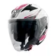 Yohe 878-1M Graphic Motorradhelm - weiß