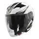 Yohe 878-1M Graphic Motorradhelm - weiß