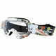Junior motorcycles glasses W-TEC Benford with graphics - Coloured Graphic - White Graphics