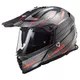 Motorcycle Helmet LS2 MX436 Pioneer Evo - Evolve Red White - Knight Titanium Orange