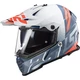 Motorcycle Helmet LS2 MX436 Pioneer Evo - Cobra Matt Black Blue - Evolve White Cobalt