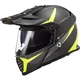 Motorcycle Helmet LS2 MX436 Pioneer Evo - Cobra Matt Black Blue - Router Matt Black H-V Yellow