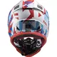 Junior Moto Helm LS2 MX437J Fast Evo Mini Funky - Flippiges Rot-Weiß