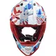 Junior Moto Helm LS2 MX437J Fast Evo Mini Funky - Flippiges Rot-Weiß