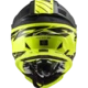 Moto přilba LS2 MX437 Fast Evo Roar - Matt Black H-V Yellow