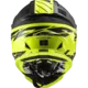 Motorcycle Helmet LS2 MX437 Fast Evo Roar - Matt Black H-V Yellow