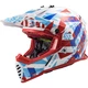 Junior Moto Helm LS2 MX437J Fast Evo Mini Funky - Flippiges Rot-Weiß - Flippiges Rot-Weiß