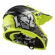 Junior Motorcycle Helmet LS2 MX437J Fast Evo Mini Crusher - Black Yellow