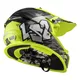 Junior bukósisak LS2 MX437J Fast Evo Mini Crusher BLACK YELLOW