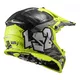 Juniorská moto přilba LS2 MX437J Fast Evo Mini Crusher - Black Yellow