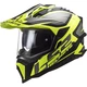 Enduro helma LS2 MX701 Explorer Alter - Matt Black White - Matt Black H-V Yellow