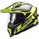 Enduro Helmet LS2 MX701 Explorer Alter - Matt Black H-V Yellow