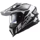 Enduro Helmet LS2 MX701 Explorer Alter - Matt Black White