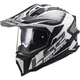 Enduro Helmet LS2 MX701 Explorer Alter - Matt Black White - Matt Black White