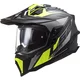 Enduro Helmet LS2 MX701 Explorer C Focus - Matt Titanium H-V Yellow - Matt Titanium H-V Yellow