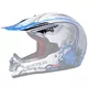 Replacement Visor for WORKER V310 Junior Helmet - White with Eagle - White-Blue