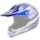 Replacement Visor for WORKER V310 Junior Helmet - White with Eagle - Blue