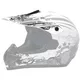 Replacement Visor for WORKER MAX 606-1 Helmet - Red - CAT silver graphic