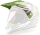 Replacement Visor for WORKER V340 Helmet - Red and Graphics - Green and Graphics