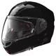 Moto helma Nolan N104 Absolute Classic N-Com - Flat Black, XL (61-62) - Glossy Black
