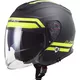 LS2 OF521 Infinity Hyper Offender Helm - Matt Titanium H-V Gelb - Matt Titanium H-V Gelb