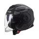 Motorcycle Helmet LS2 OF570 Verso Marker - Matt Black Violet - Matt Black Titanium