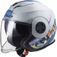 Motorcycle Helmet LS2 OF570 Verso Spring Matt Silver Blue