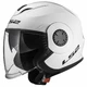 Motorcycle Helmet LS2 OF570 Verso Single - Gloss White - Gloss White