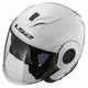 Motorcycle Helmet LS2 OF570 Verso Single - Gloss White