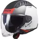 Motorcycle Helmet LS2 OF600 Copter Urbane - Matt White Red